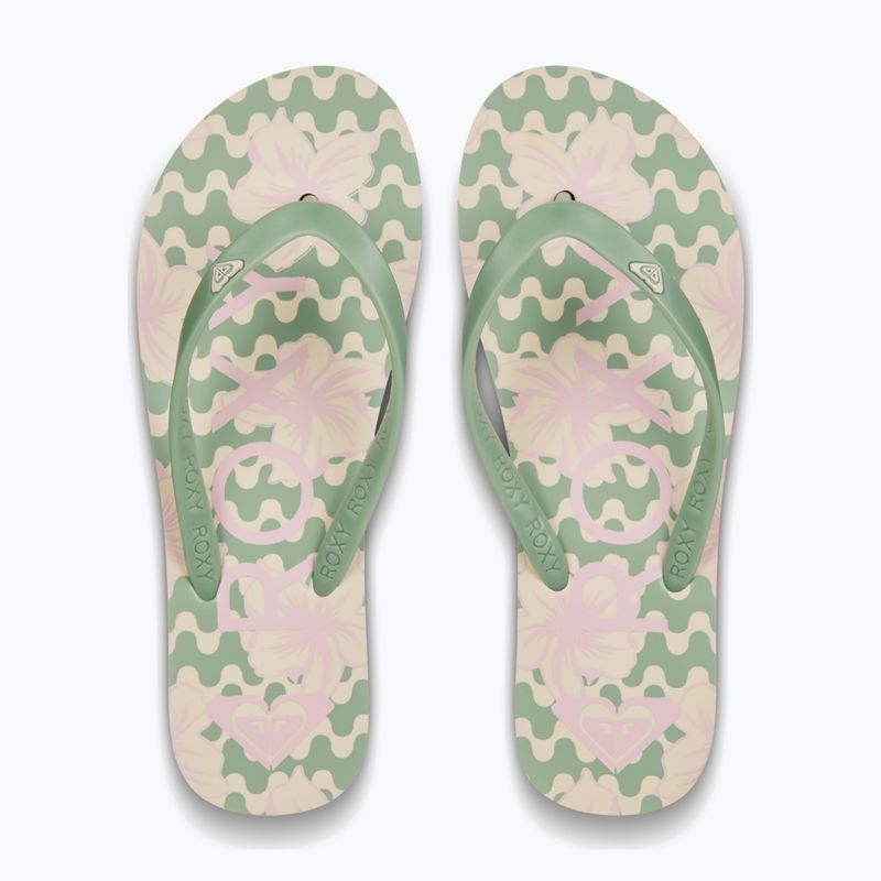 Джапанки за жени ROXY Tahiti VII green/pink 2