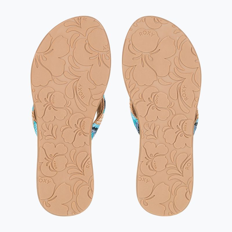 Дамски джапанки ROXY Porto Raffia II blue depths 3