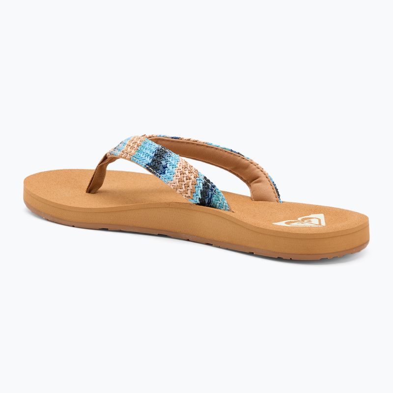 Дамски джапанки ROXY Porto Raffia II blue depths 3