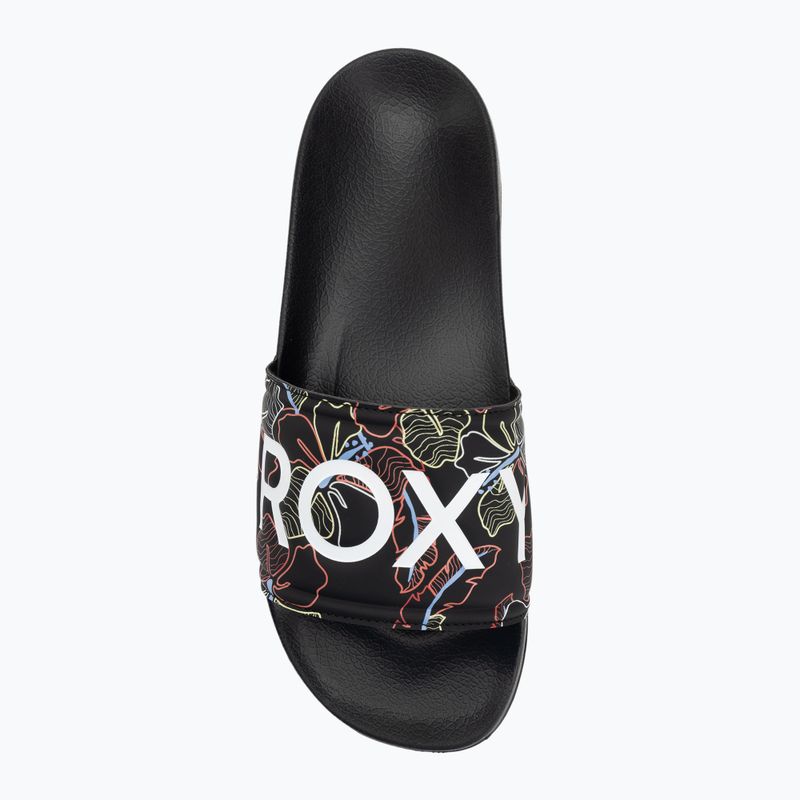 Дамски джапанки ROXY Slippy II black multi camo 5