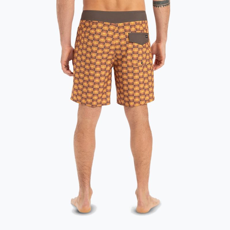 Мъжки къси панталони за плуване Quiksilver Surfsilk Straight Leg 18" florever bran 4