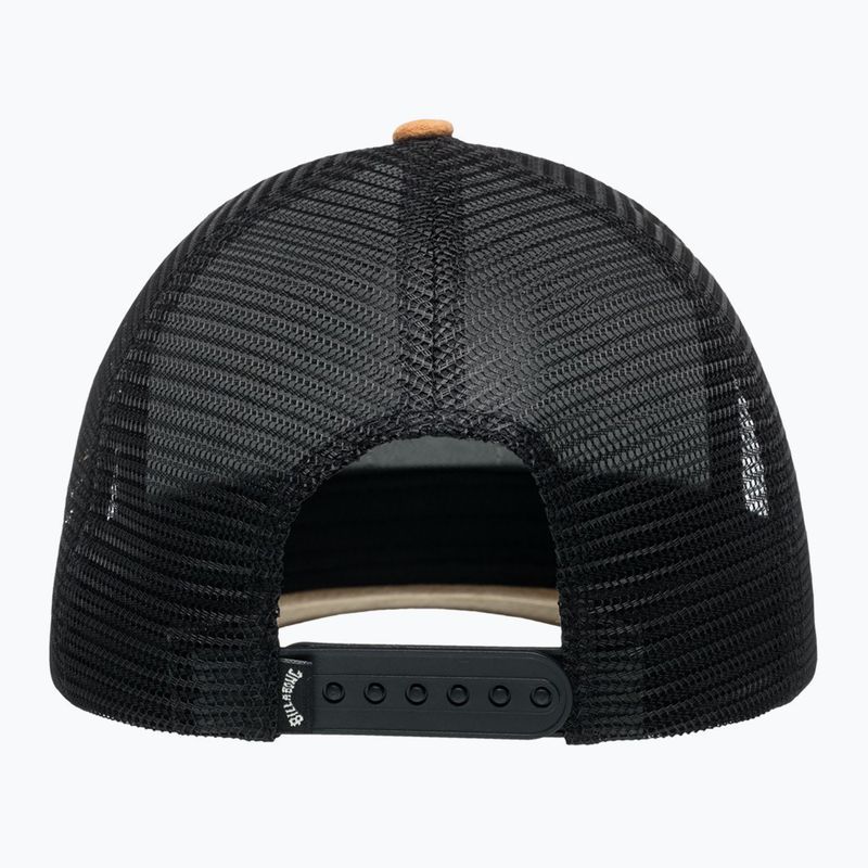 Мъжка бейзболна шапка Billabong Stacked Trucker black/tan 3
