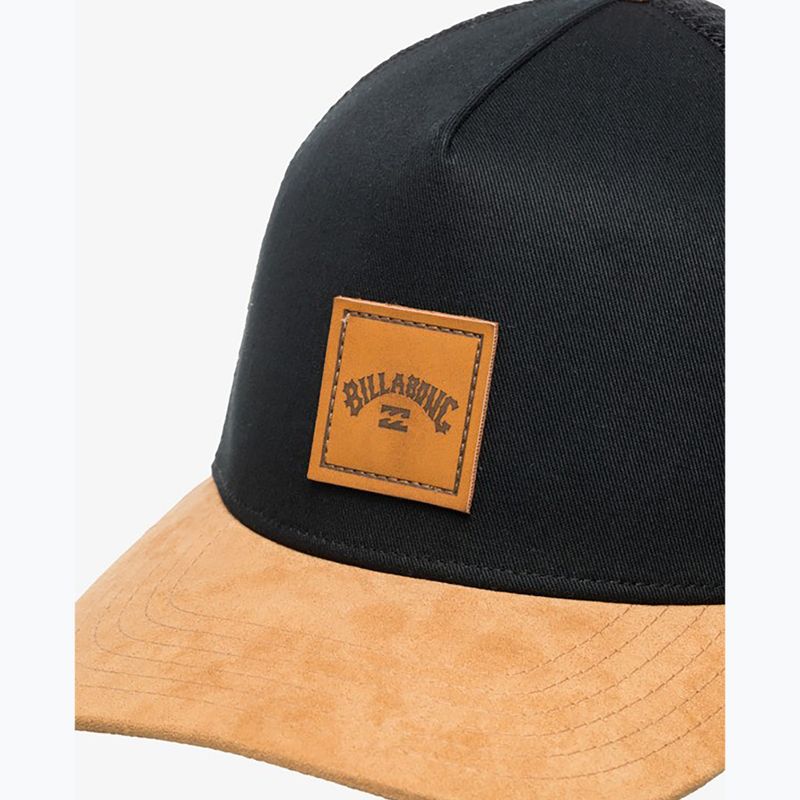 Мъжка бейзболна шапка Billabong Stacked Trucker black/tan 4