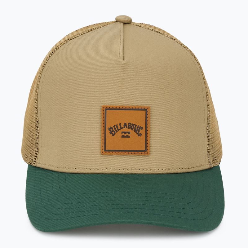 Мъжка бейзболна шапка Billabong Stacked Trucker black/tan 2