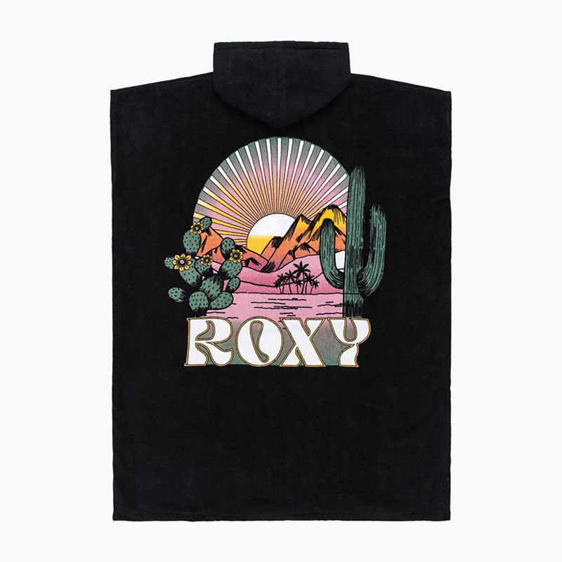 Пончо за жени ROXY Infinite Lagoon антрацит 2