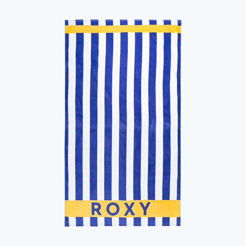 ROXY Плажна кърпа с надпис Cold Water в ослепително синьо