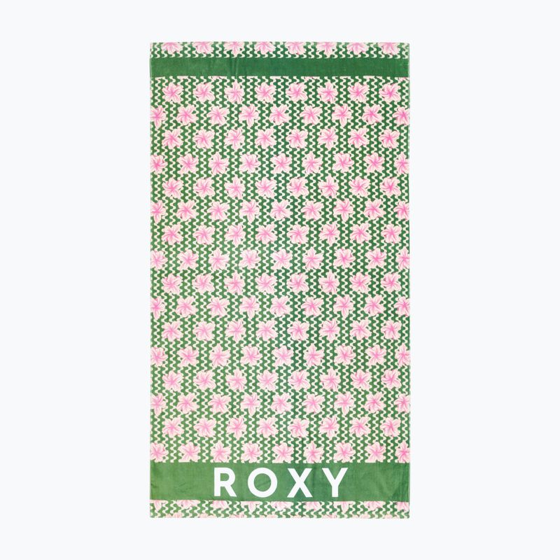 ROXY Студена вода Печатана плажна кърпа босилек парти вълни yw