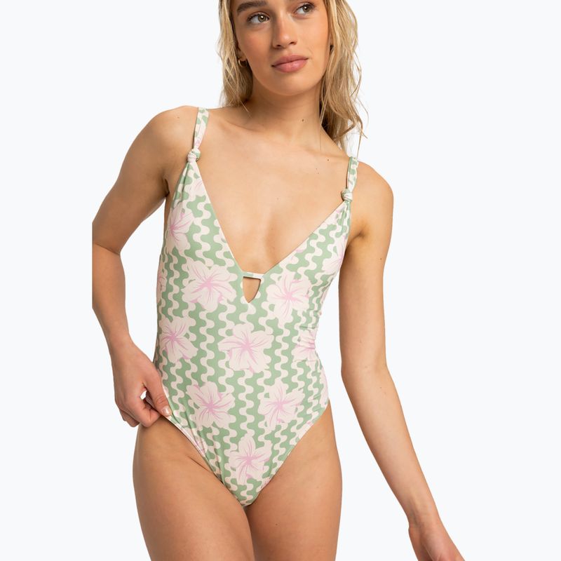 Дамски бански от една част ROXY Hibiscus Daze basil party waves yw 2