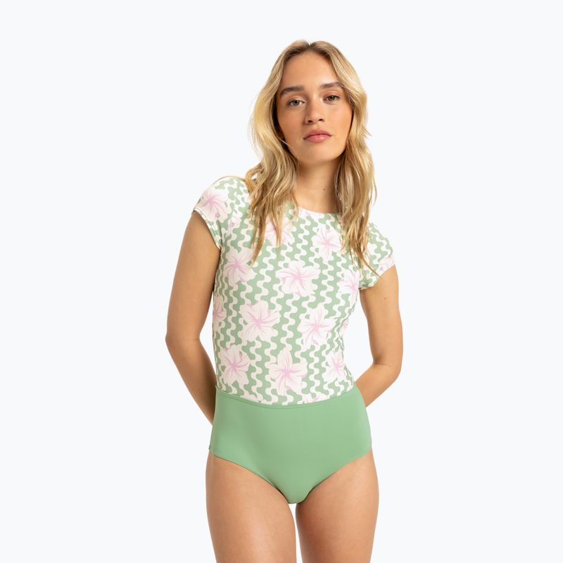 Дамски бански от една част ROXY Hibiscus Daze basil party waves yw 2