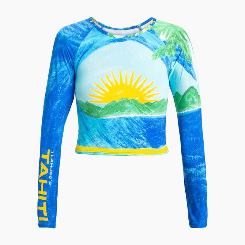 Дамско плуване с дълъг ръкав ROXY Atlas Crop Top skyway 5