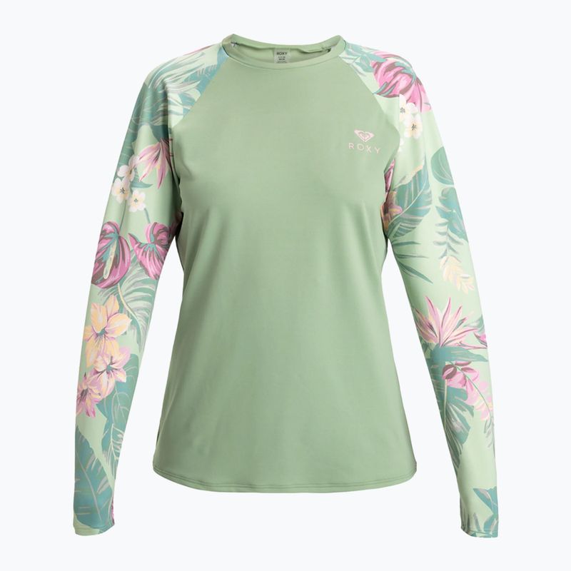 Дамски бански с дълъг ръкав ROXY Into The Sun foam green coastal breeze