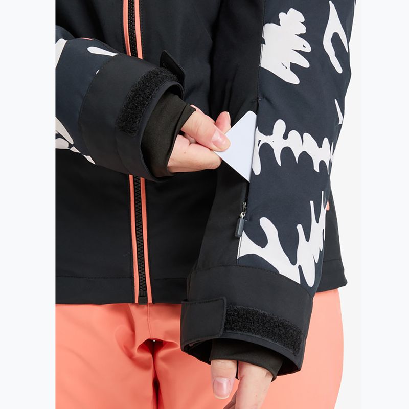 Дамско яке за сноуборд ROXY Free Jet true black/big flower 6