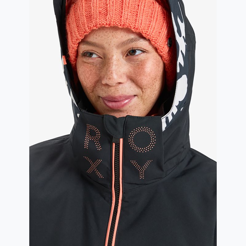 Дамско яке за сноуборд ROXY Free Jet true black/big flower 9