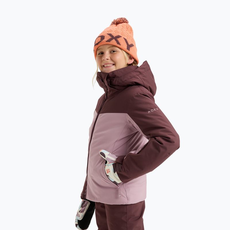 Детско яке за сноуборд ROXY Free Jet Block discreet mauve 5