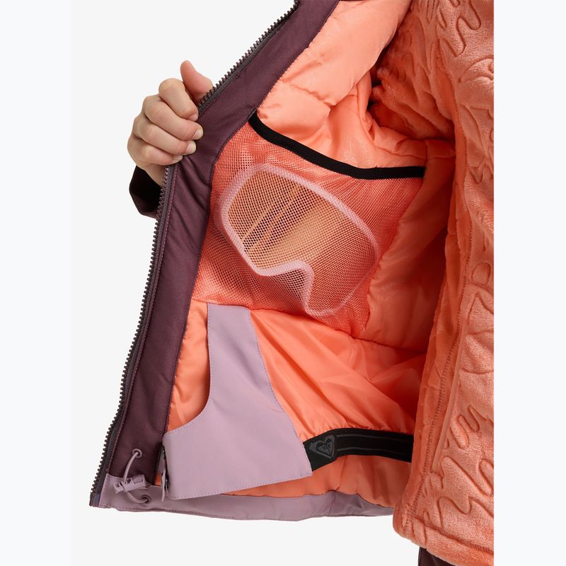 Детско яке за сноуборд ROXY Free Jet Block discreet mauve 11