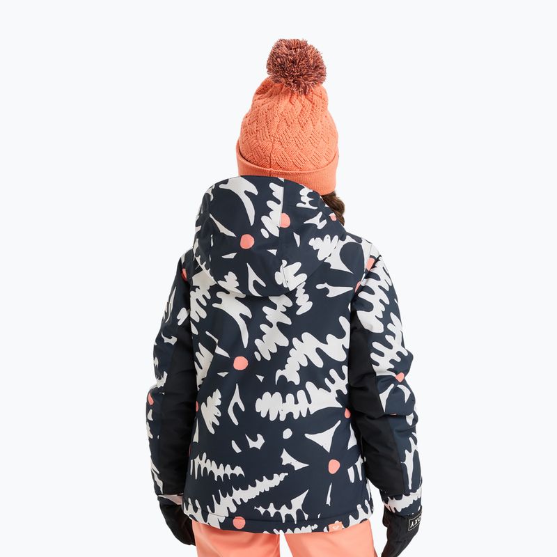 Детско яке за сноуборд ROXY Free Jet true black/big flower 2