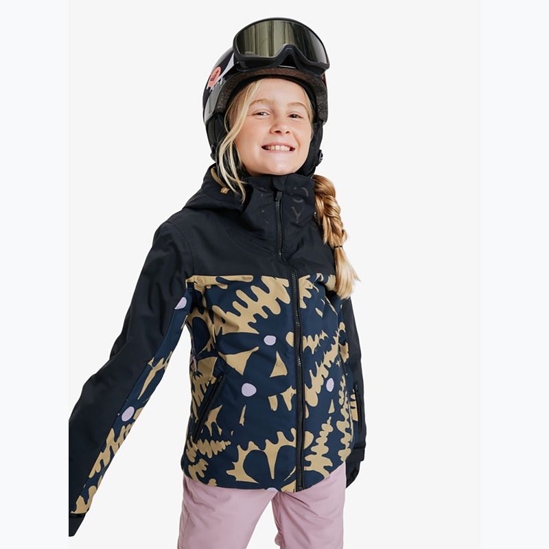 Детско яке за сноуборд ROXY Free Jet Block fennel seed big/flower rg 4