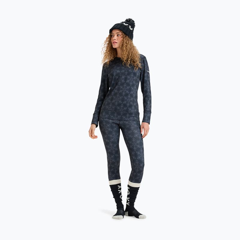 Дамска термоактивна блуза ROXY Daybreak Brushed true black/snowflakes 2
