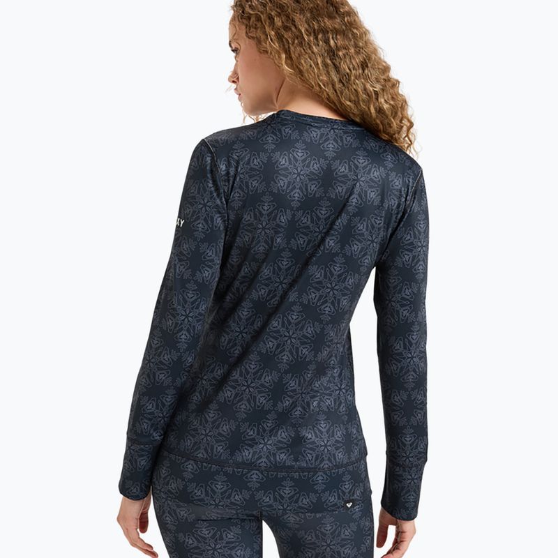 Дамска термоактивна блуза ROXY Daybreak Brushed true black/snowflakes 3
