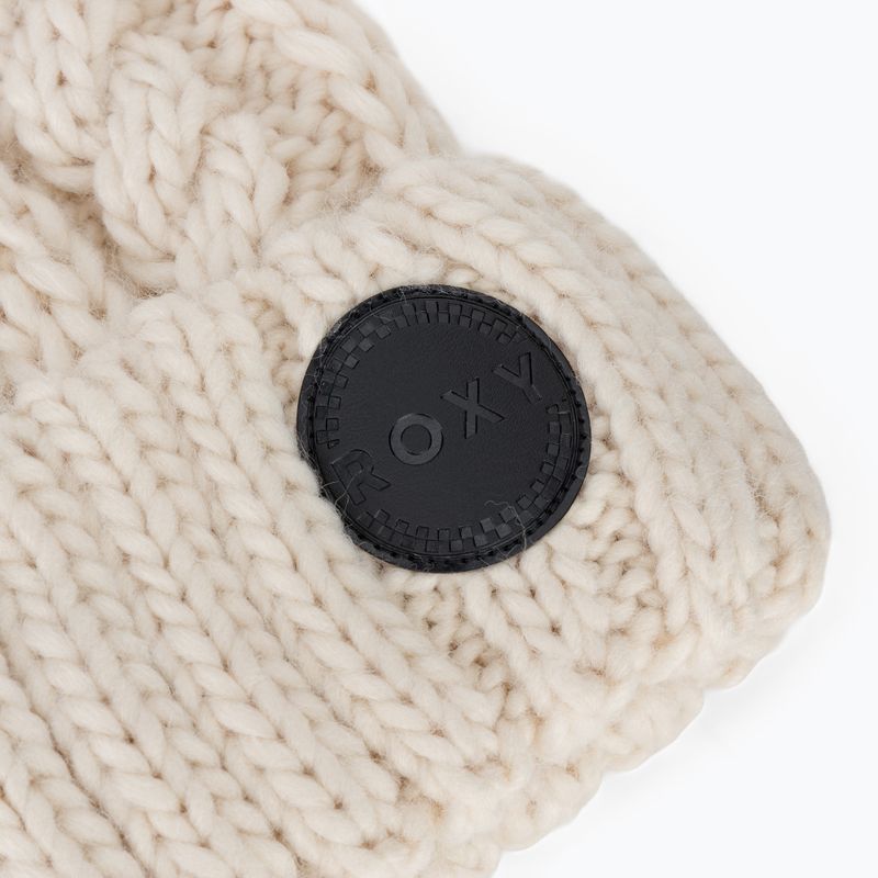 Дамска зимна шапка ROXY Tram Beanie whisper white 3