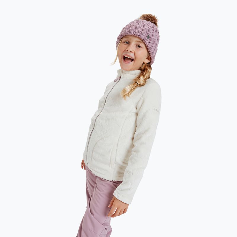 Детски суитшърт ROXY Igloo whisper whit big/flower emboss 4