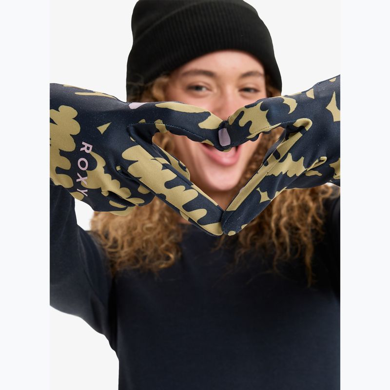 Дамски ръкавици за сноуборд Roxy Hydrosmart Liner fennel seed/big flower 6