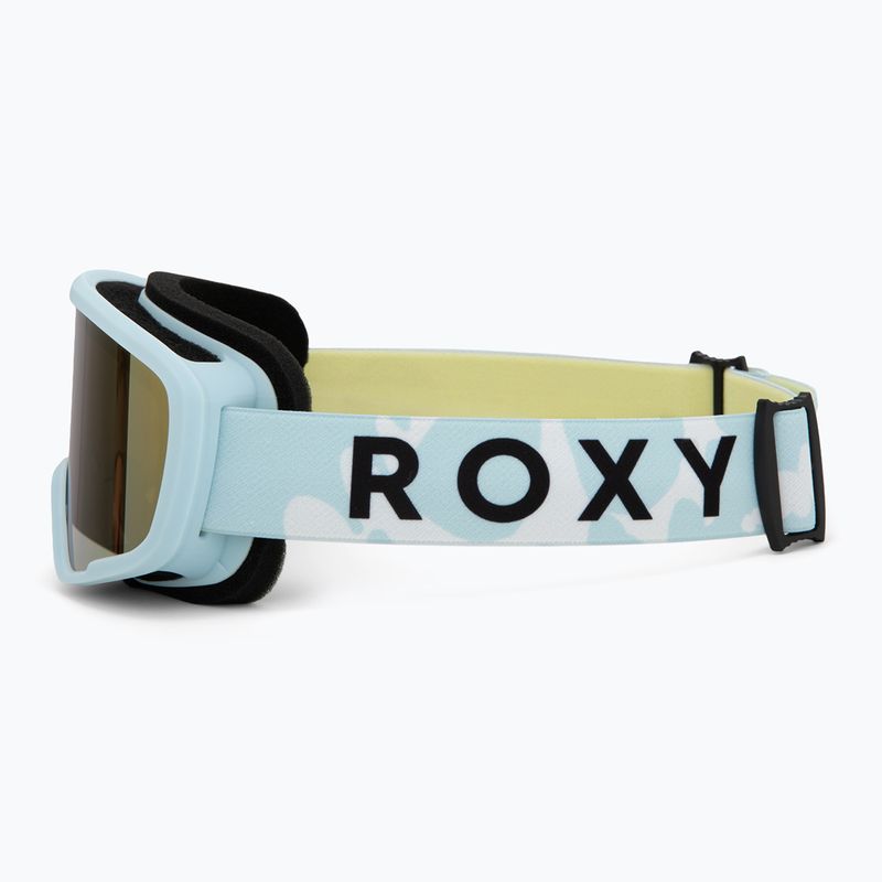 Детска маска за сноуборд ROXY Missy big flowers/clux ml light blue 4