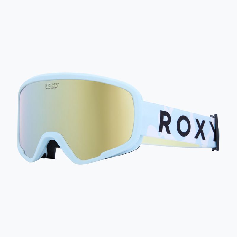Детска маска за сноуборд ROXY Missy big flowers/clux ml light blue 5