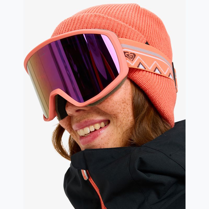 Дамска маска за сноуборд ROXY Izzy coral chic/clux ml l purple 5