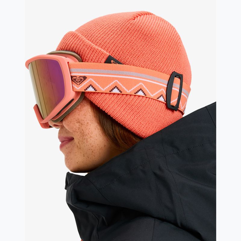 Дамска маска за сноуборд ROXY Izzy coral chic/clux ml l purple 6