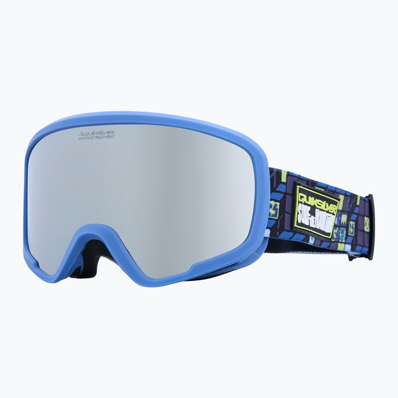 Детска маска за сноуборд Quiksilver Shredder 3D check/clux ml silver