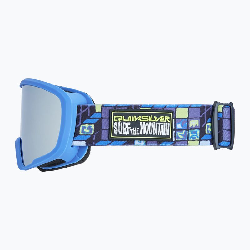 Детска маска за сноуборд Quiksilver Shredder 3D check/clux ml silver 4