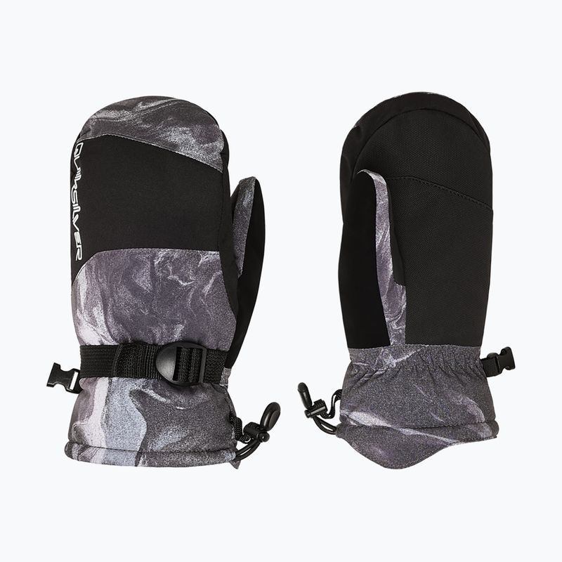 Детски ръкавици за сноуборд Quiksilver Mission Mitt thermostamp grayscale
