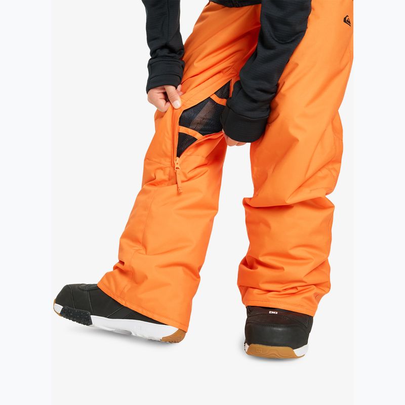 Детски панталони за сноуборд Quiksilver Estate orange peel 8