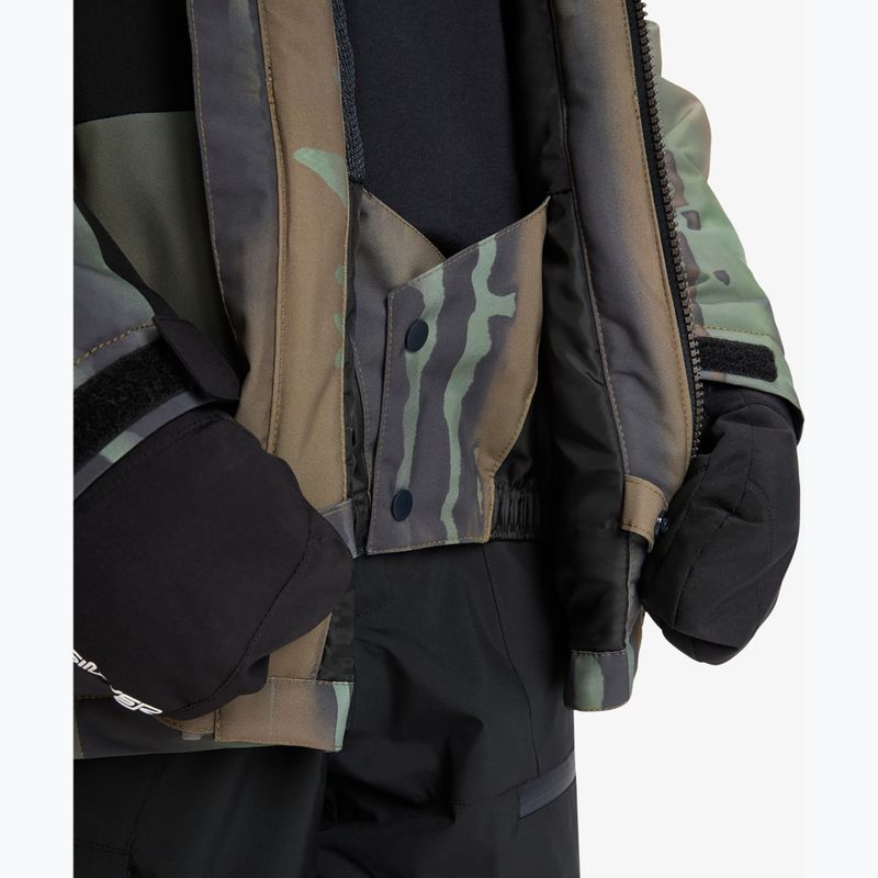 Детско яке за сноуборд Quiksilver Side Hit Block bloomfade dark ivy 7