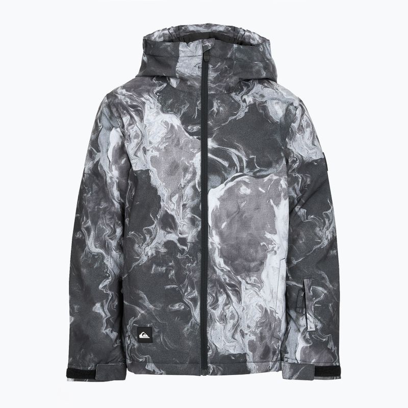 Детско яке за сноуборд Quiksilver Mission Printed thermostamp grayscale 9