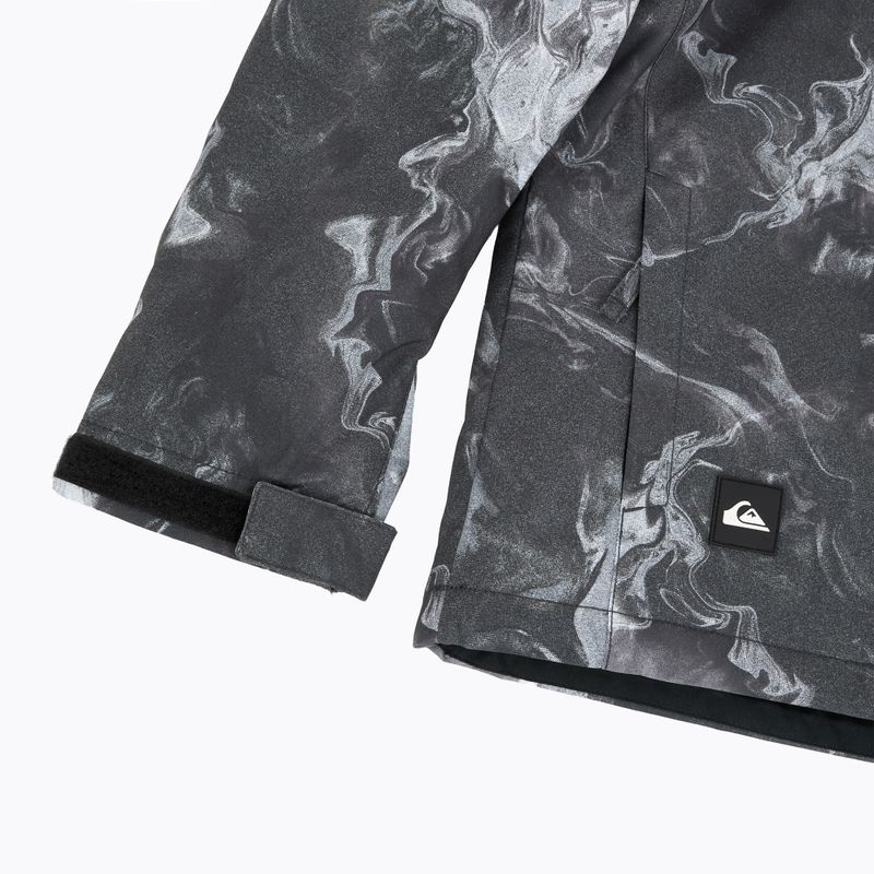 Детско яке за сноуборд Quiksilver Mission Printed thermostamp grayscale 12