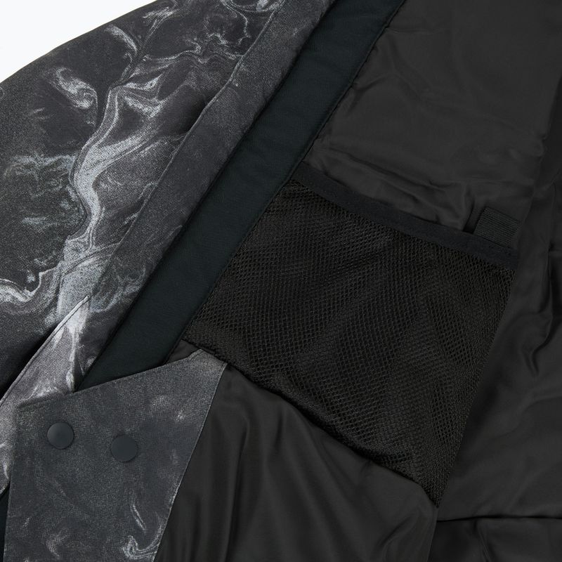 Детско яке за сноуборд Quiksilver Mission Printed thermostamp grayscale 13