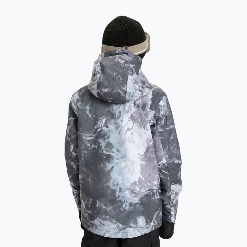 Детско яке за сноуборд Quiksilver Mission Printed thermostamp grayscale 3