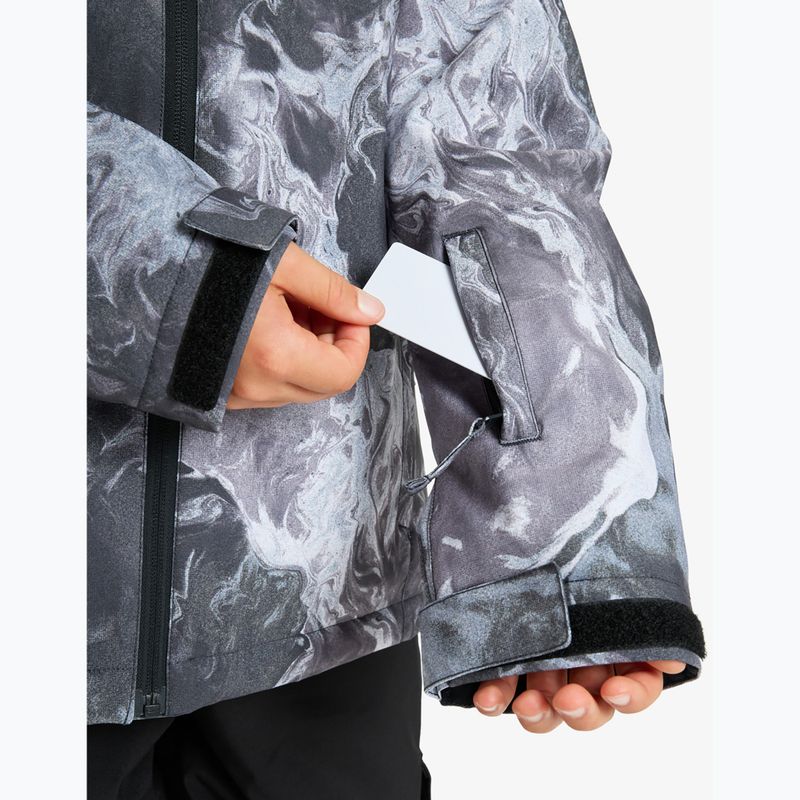 Детско яке за сноуборд Quiksilver Mission Printed thermostamp grayscale 7