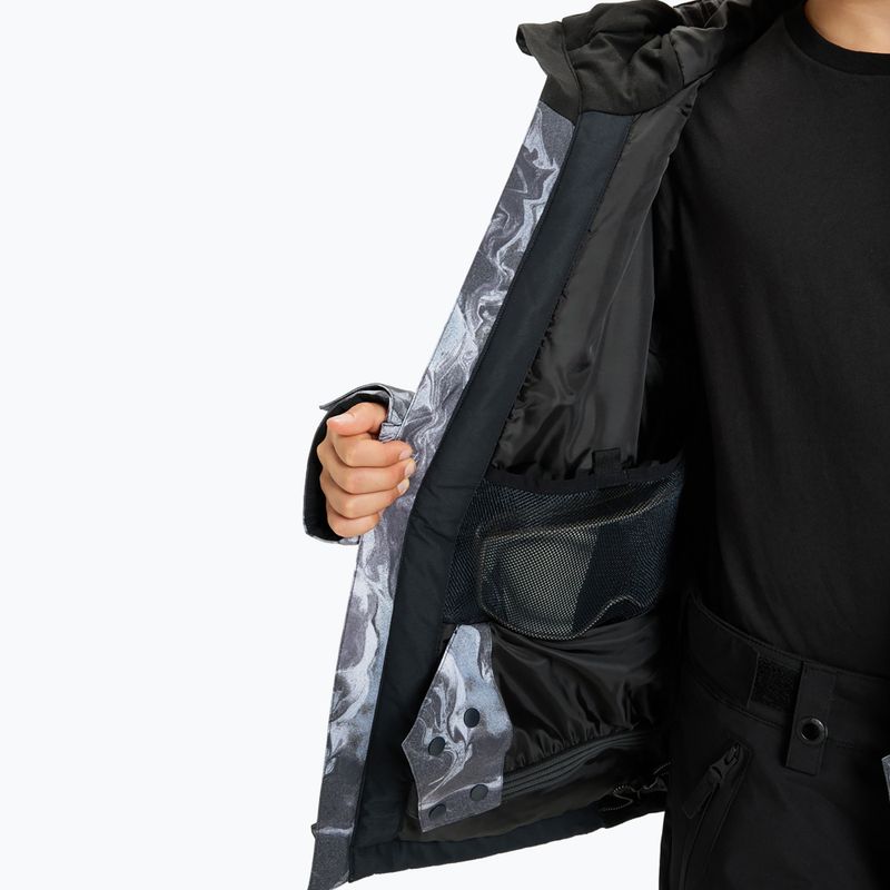 Детско яке за сноуборд Quiksilver Mission Printed thermostamp grayscale 8