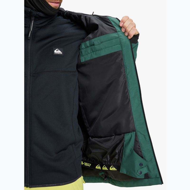 Мъжка яке за сноуборд Quiksilver Titano trekking green 11