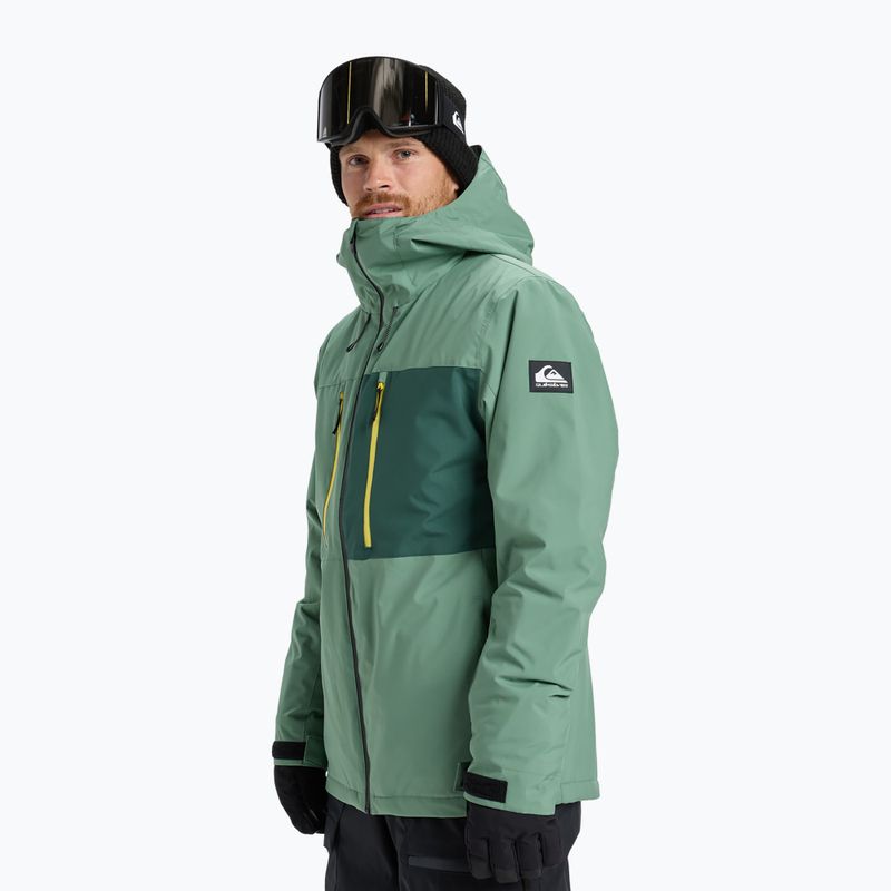 Детско яке за сноуборд Quiksilver Sycamore Solid 20K dark ivy 4