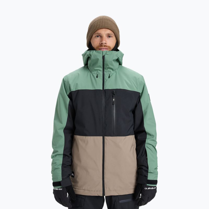 Мъжко яке за сноуборд Quiksilver Sycamore Block 20K dark ivy