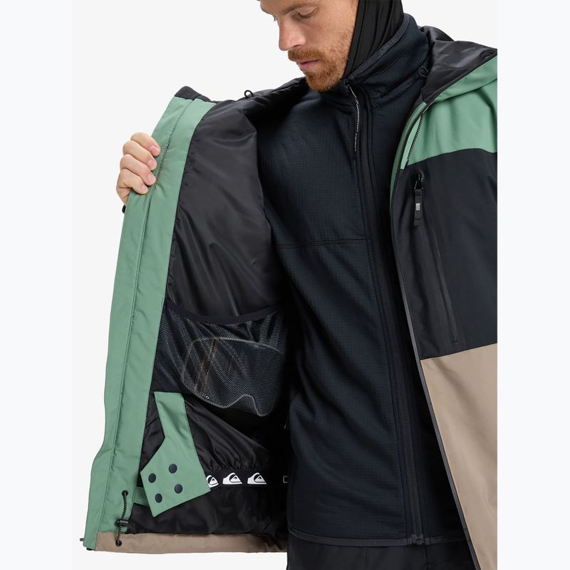 Мъжко яке за сноуборд Quiksilver Sycamore Block 20K dark ivy 14