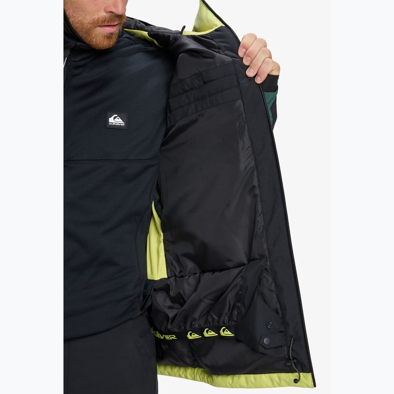 Мъжко яке за сноуборд Quiksilver Sycamore Block 20K dark ivy 13