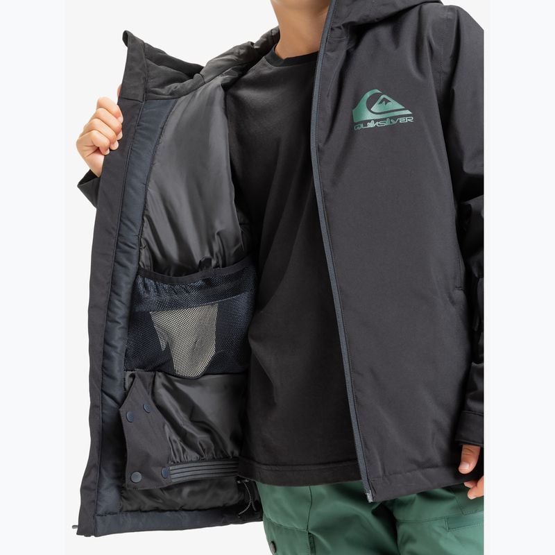 Детско яке за сноуборд Quiksilver Mission true black 8
