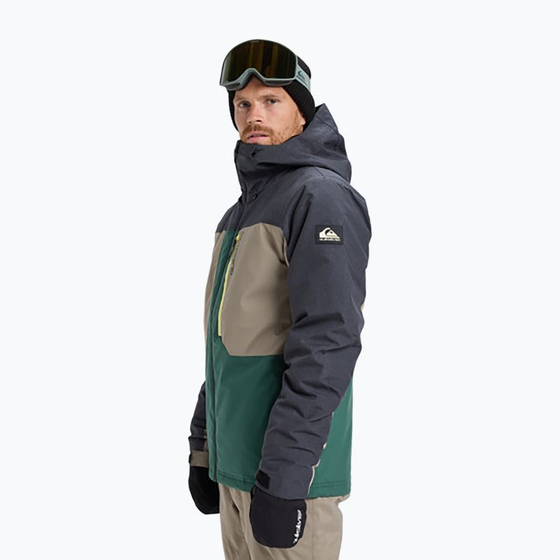 Мъжко яке за сноуборд Quiksilver Dawson trekking green 4