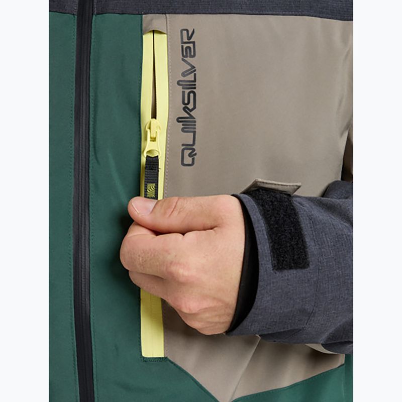 Мъжко яке за сноуборд Quiksilver Dawson trekking green 8