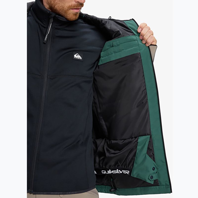 Мъжко яке за сноуборд Quiksilver Dawson trekking green 13